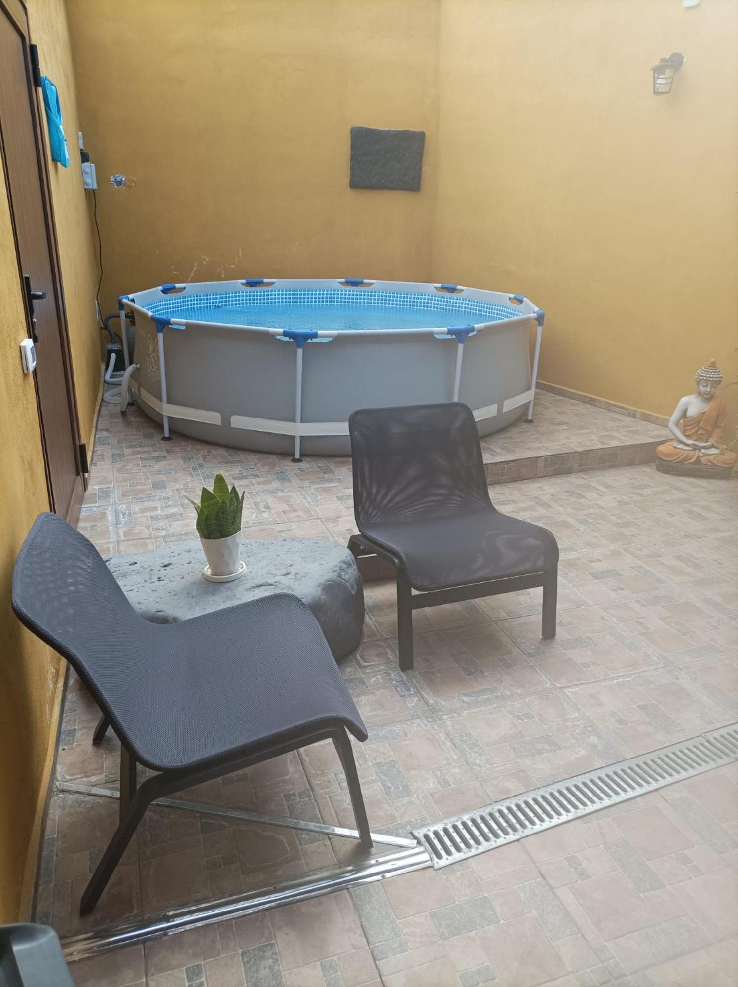 Tradicional Casa Canaria Con Piscina Y Vistas Al Teide Icod De Los Vinos Exterior photo